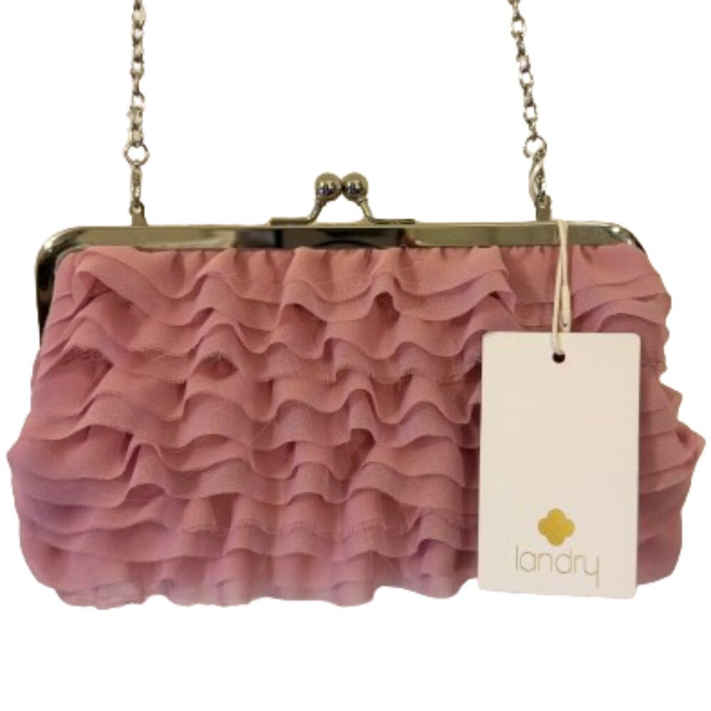 NWT Kate Landry Pink Ruffle Bag
